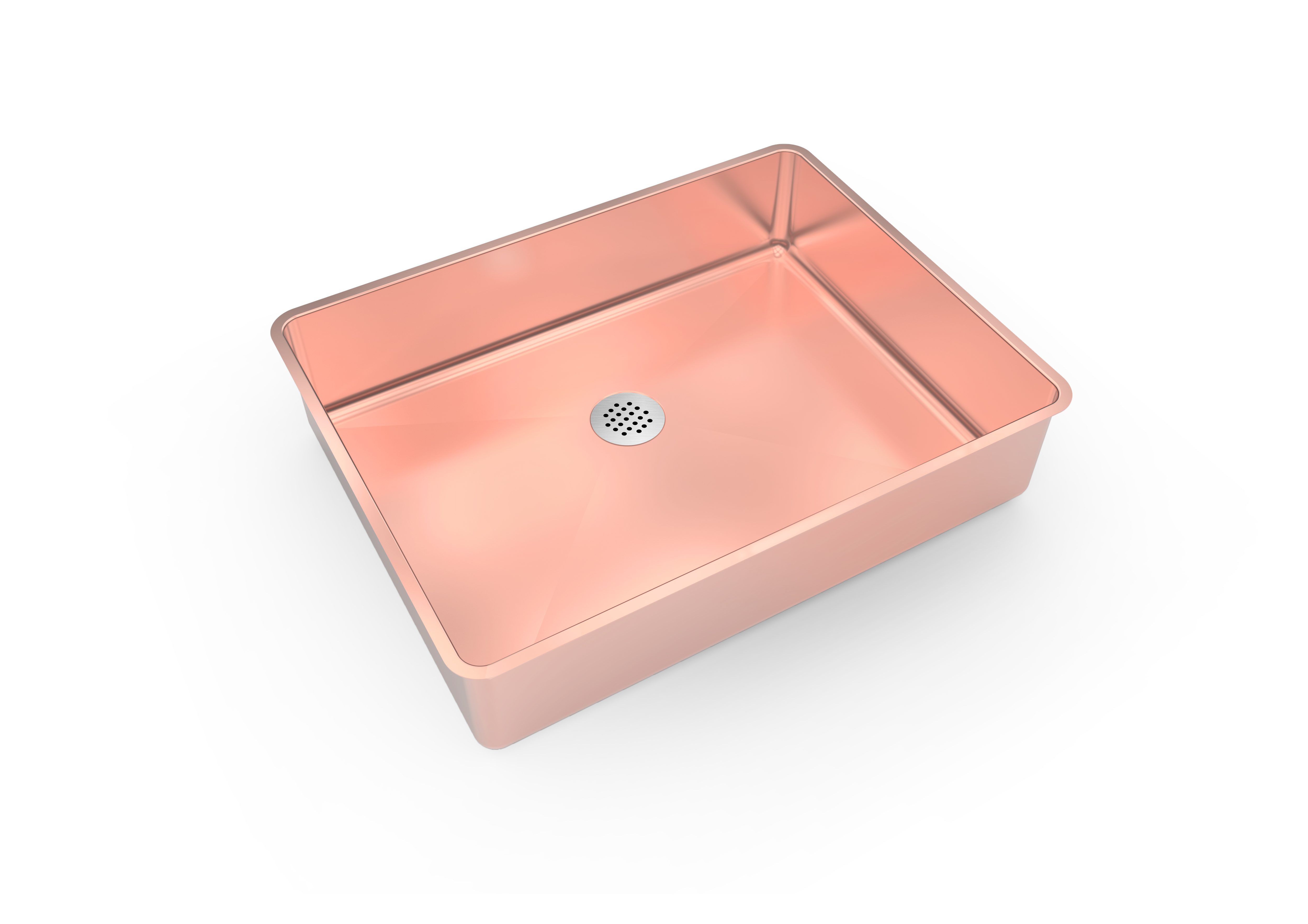 Nortrends Stainless Steel Handmade Undermont Sink Size: 480×370 mm - Rose Gold RR4837-YA ROSE GOLD