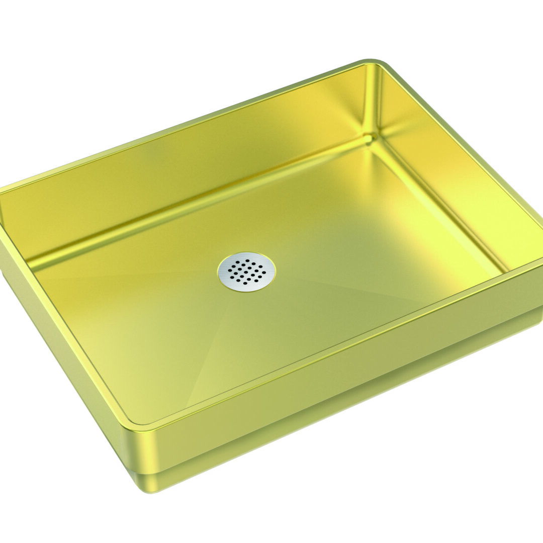 Nortrends Stainless steel handmade Half Undermont sink 480×370 mm - Gold RR4837-YB GOLD