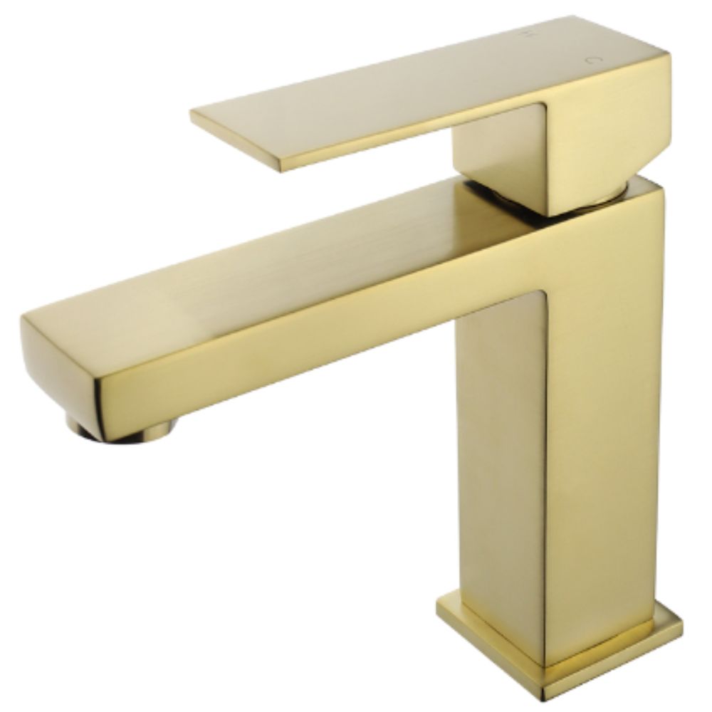 Nortrends Single Handle Lavatory Faucet Brushed Brass – Archimat